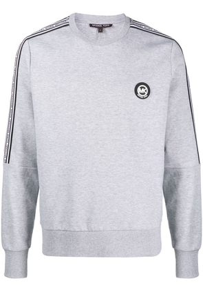 Michael Kors logo-tape crew-neck sweatshirt - Grey