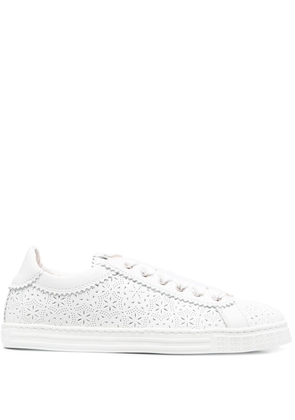 AGL lo-top leather sneakers - White