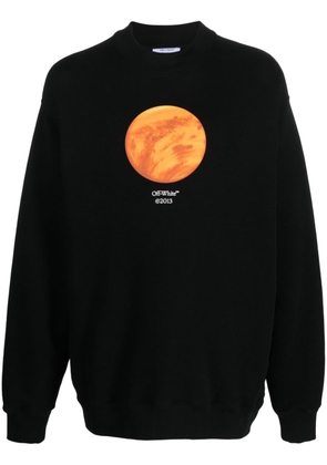 Off-White Venus-print cotton sweatshirt - Black