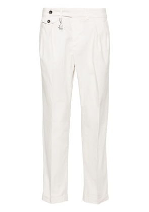 Manuel Ritz mid-rise pleat-detailed chinos - Neutrals