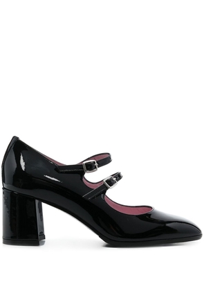 Carel Paris double-strap mid-heel pumps - Black