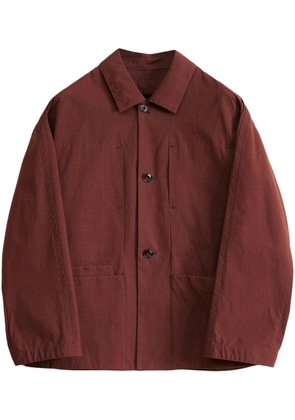 LEMAIRE boxy shirt jacket - Brown