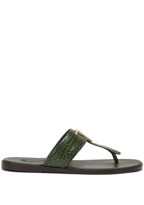 TOM FORD Brighton leather sandals - Green