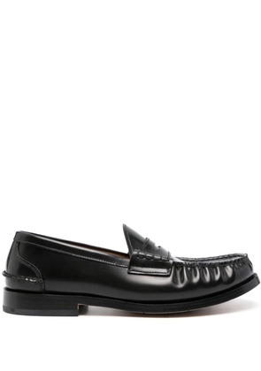 Premiata penny-slot leather loafers - Black