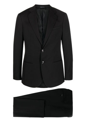 Giorgio Armani single-breasted two-piece suit - Black