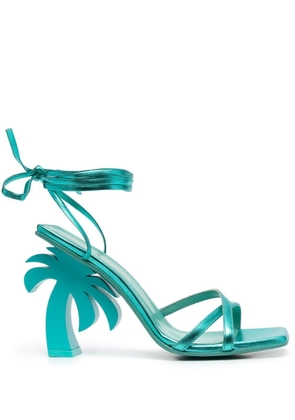 Palm Angels Palm Beach 95mm leather sandals - Blue