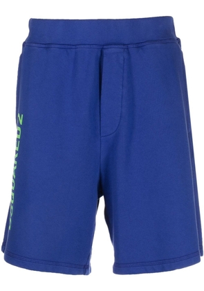 Dsquared2 cotton logo print shorts - Blue