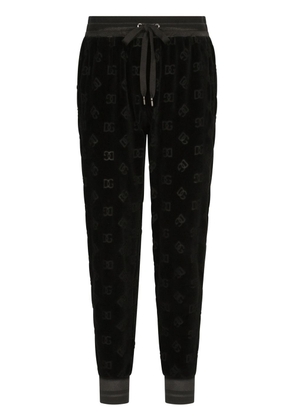 Dolce & Gabbana DG jacquard-logo print sweatpants - Black