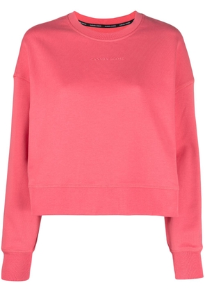 Canada Goose cotton long-sleeved sweatshirt - Pink