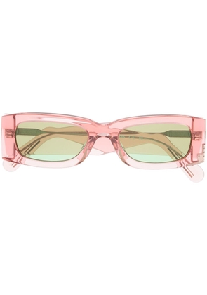 Gcds rectangle-frame tinted sunglasses - Pink