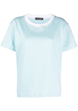 STYLAND drop-shoulder cotton T-shirt - Blue