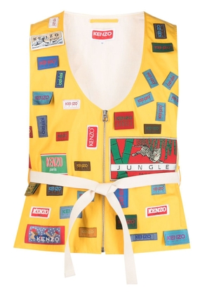 Kenzo Archives Labels waistcoat - Yellow