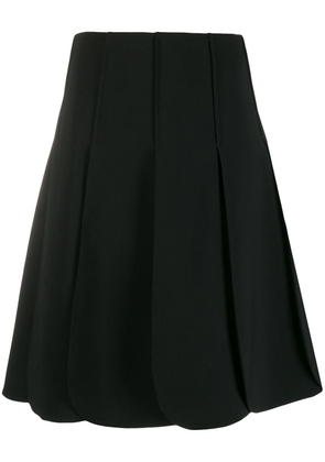 Valentino Garavani pleated A-line skirt - Black