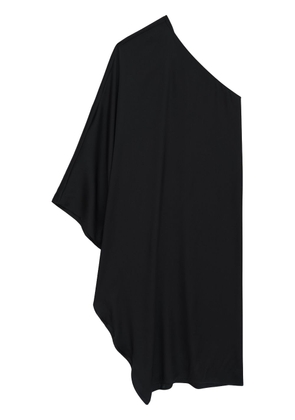 ANINE BING Rowan one-sleeve silk midi dress - Black