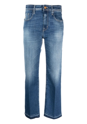 Jacob Cohën raw-edge cropped jeans - Blue