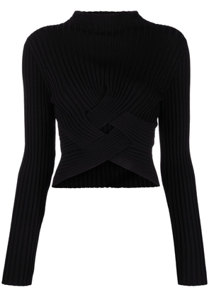 Stella McCartney cut-out knitted jumper - Black