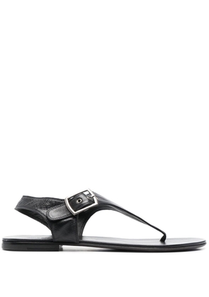 Saint Laurent Caleb 05 leather sandals - Black