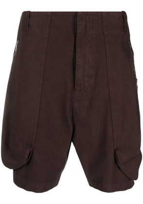 Jacquemus Croissant puffer cargo shorts - Brown