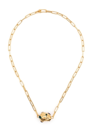 Missoma Molten gemstone pendant choker necklace - Gold