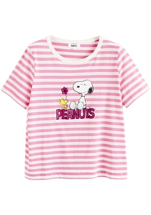 Chinti & Parker Flower Power Peanuts striped T-shirt - Pink