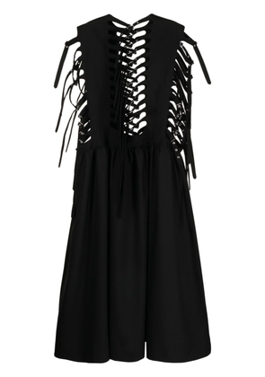 Noir Kei Ninomiya multi-buckle sleeveless dress - Black