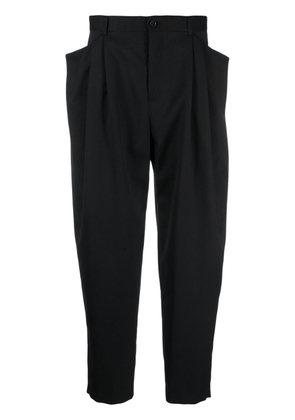 Noir Kei Ninomiya pleat-detailing tailored trousers - Black