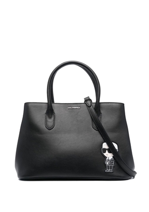 Karl Lagerfeld Ikonik 2.0 leather tote bag - Black