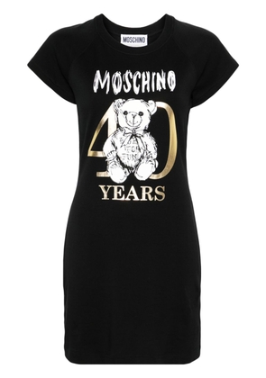 Moschino logo-print cotton T-shirt dress - Black
