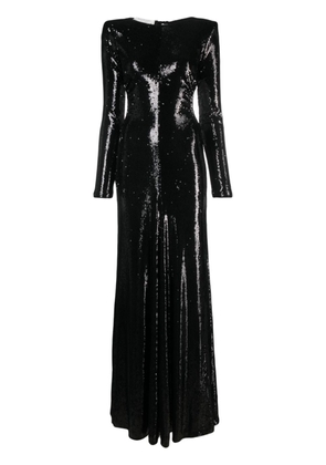 Philosophy Di Lorenzo Serafini open-back sequin maxi dress - Black