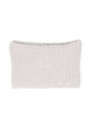 Dorothee Schumacher brushed-effect ribbed-knit snood - Grey