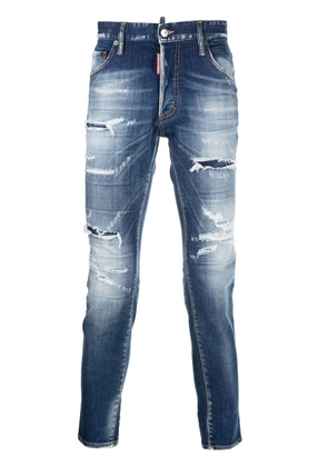 Dsquared2 distressed-effect tapered jeans - Blue