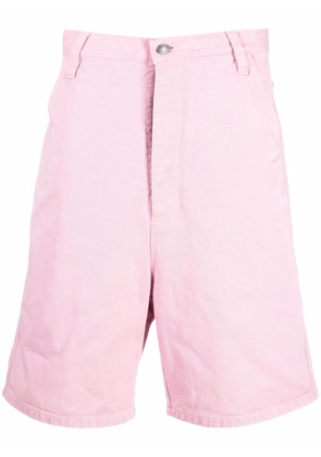AMI Paris oversize cotton shorts - Pink