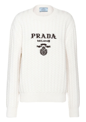 Prada crew-neck cashmere jumper - White