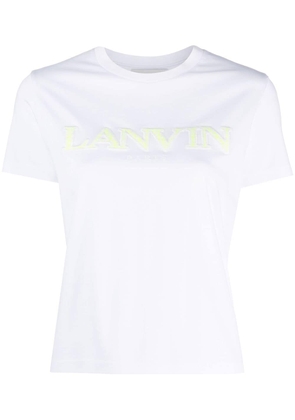 Lanvin logo-lettering cotton T-shirt - White