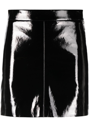 Zadig&Voltaire Jinette vinyl leather miniskirt - Black