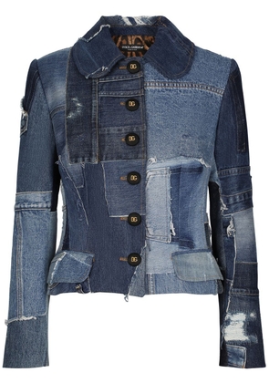 Dolce & Gabbana patchwork denim jacket - Blue