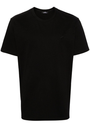 Hogan logo-embroidered cotton T-shirt - Black