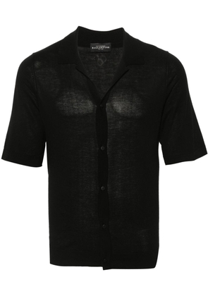 Ballantyne fine-knit short-sleeved shirt - Black