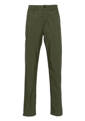 Incotex drawstring-waist tapered trousers - Green
