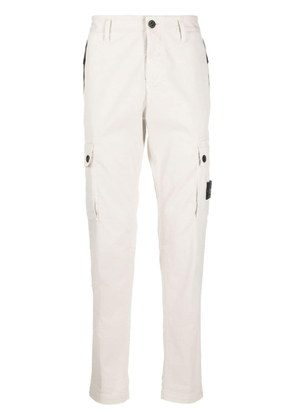 Stone Island Compass-patch slim cargo trousers - Neutrals