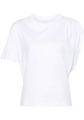 Laneus asymmetric cotton T-shirt - White