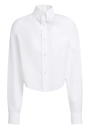 Marni cropped cotton shirt - White
