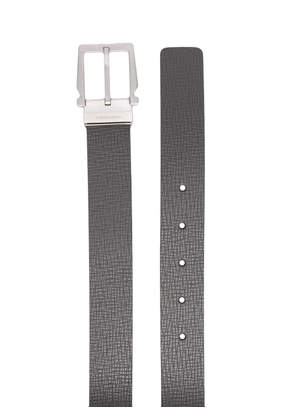 Ferragamo buckle-fastening leather belt - Grey