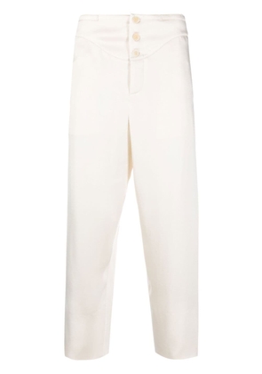 Saint Laurent buttoned slim trousers - Neutrals