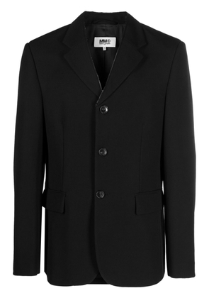 MM6 Maison Margiela contrasting-stitch detail suit jacket - Black