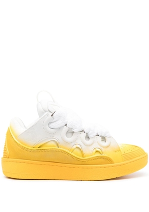 Lanvin spray-painted Curb sneakers - White