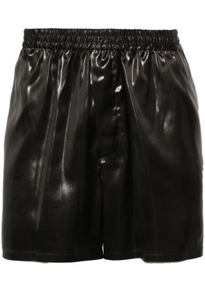 SAPIO coated elasticated shorts - Black