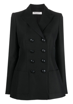 Philosophy Di Lorenzo Serafini embossed-buttons double-breasted blazer - Black