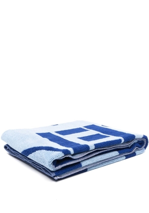 Kenzo Kenzo Paris cotton beach towel (90cm x 160cm) - Blue