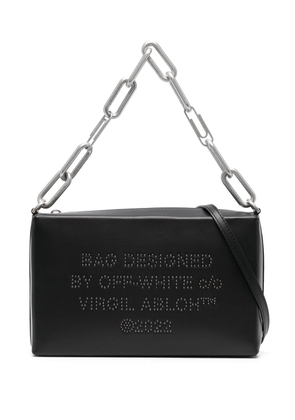 Off-White logo-studded shoulder bag - Black